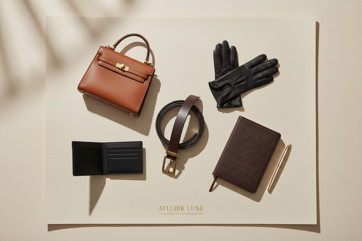 lookbook items for leather store